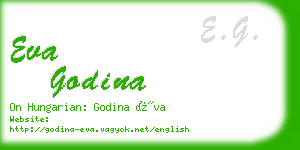 eva godina business card